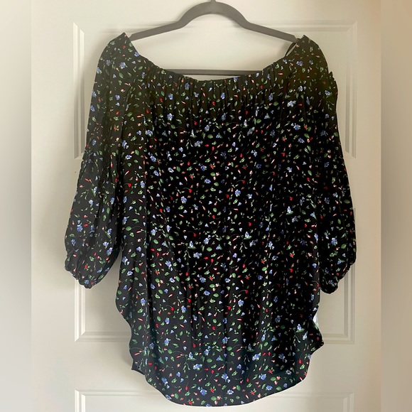 Club Monaco 3/4 Sleeve Off The Shoulder Blouse - Picture 1 of 8